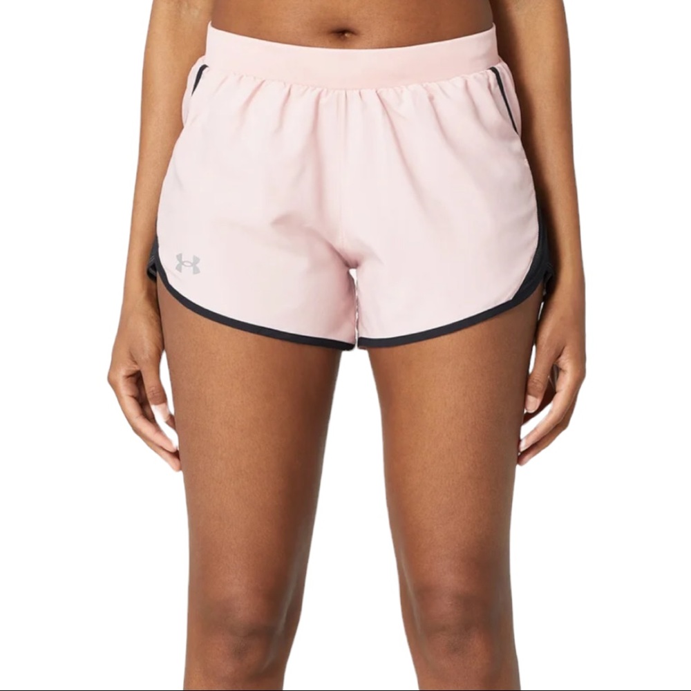 NEW Under Armour Light Pink UA Fly By 2.0 Retro Shorts Size Small